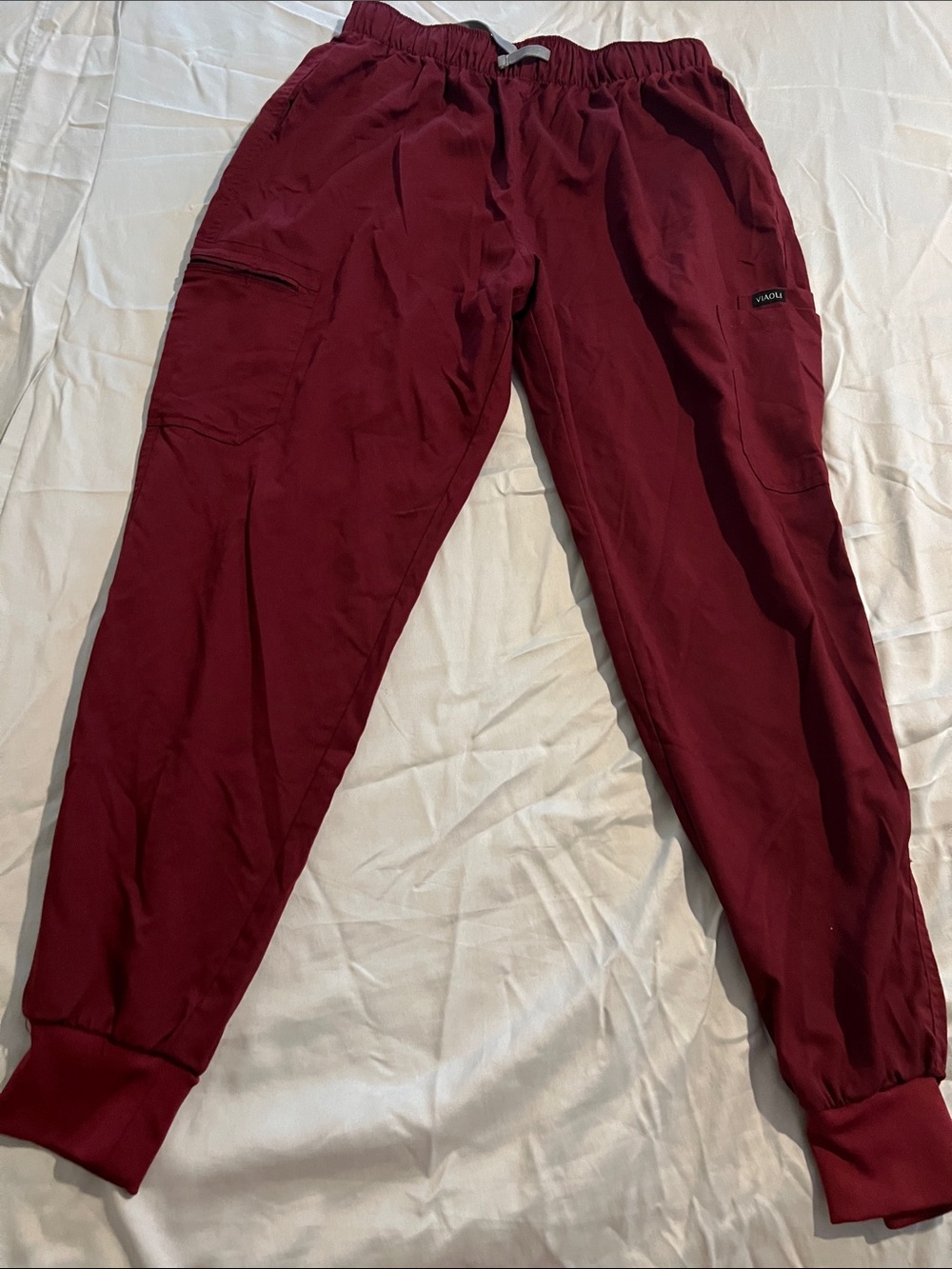 Men's Women’s Scrubs Maroon Pants - Unbranded